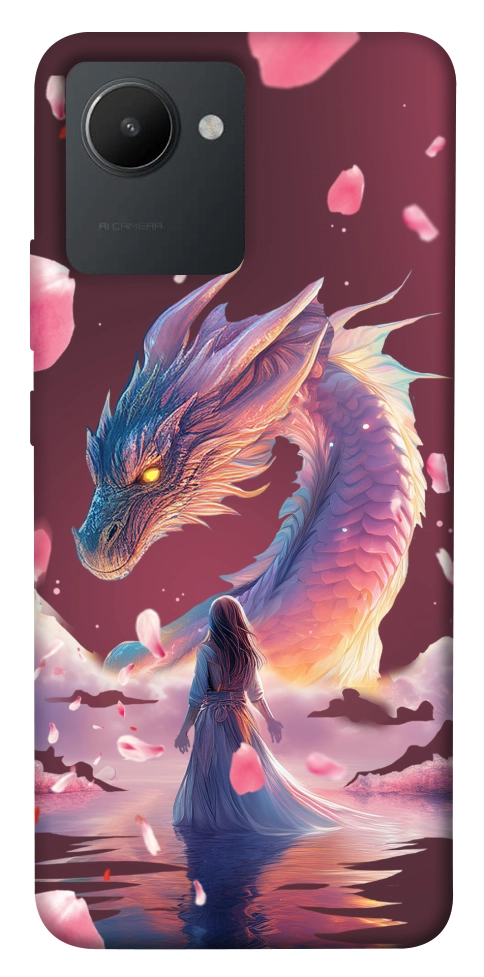 Чехол Girl and dragon для Realme C30