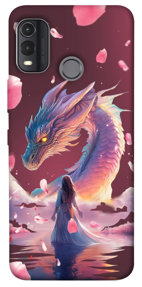 Чехол Girl and dragon для Nokia G11 Plus