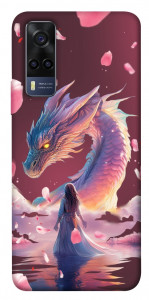 Чехол Girl and dragon для Vivo Y53s