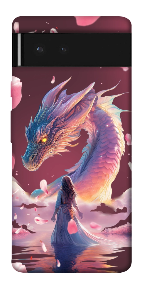 Чохол Girl and dragon для Google Pixel 6