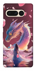 Чехол Girl and dragon для Google Pixel 7 Pro