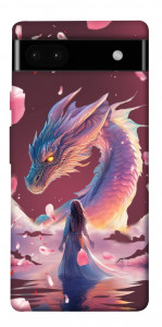 Чохол Girl and dragon для Google Pixel 6A