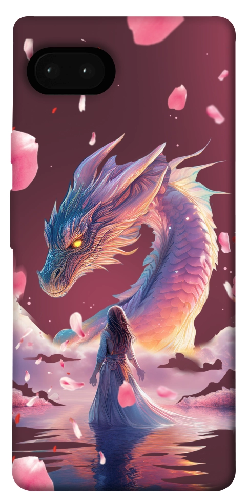 Чохол Girl and dragon для Google Pixel 7A