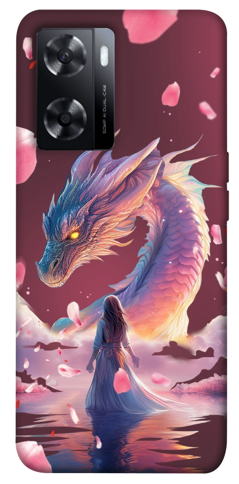 Чохол Girl and dragon для Oppo A77s