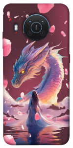 Чехол Girl and dragon для Nokia X20