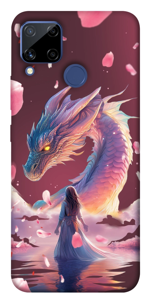 Чохол Girl and dragon для Realme C15