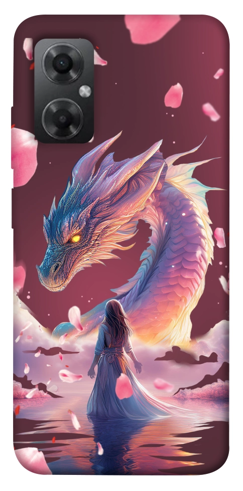 Чехол Girl and dragon для Xiaomi Redmi Note 11R