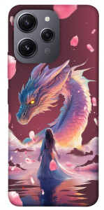 Чохол Girl and dragon для Xiaomi Redmi 12