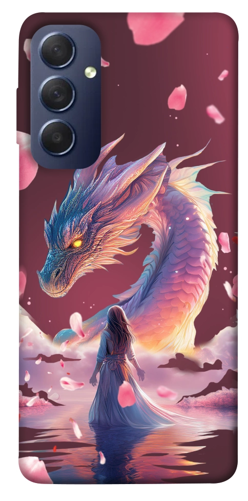 Чехол Girl and dragon для Galaxy M54 5G