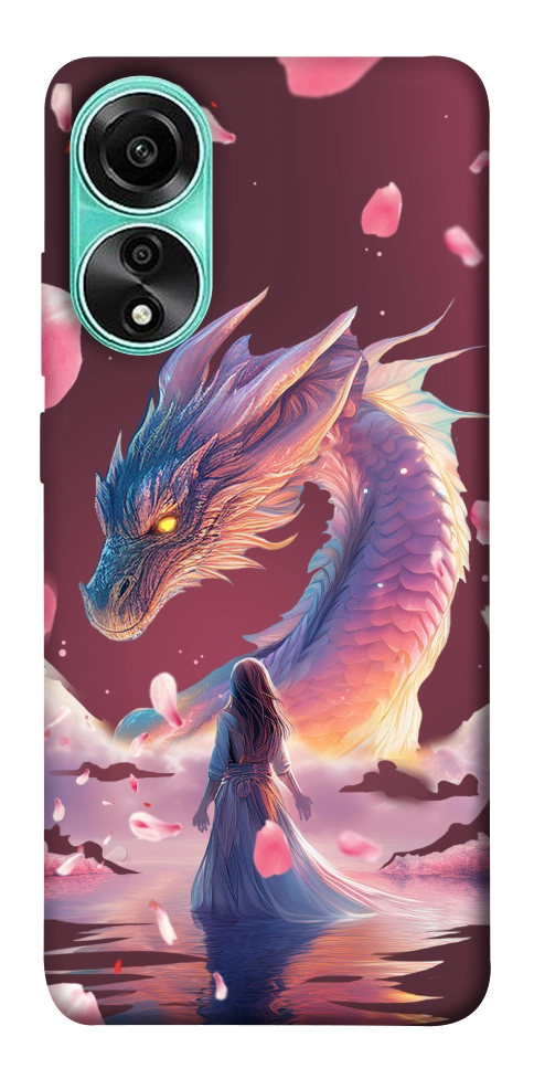 Чохол Girl and dragon для Oppo A78 4G