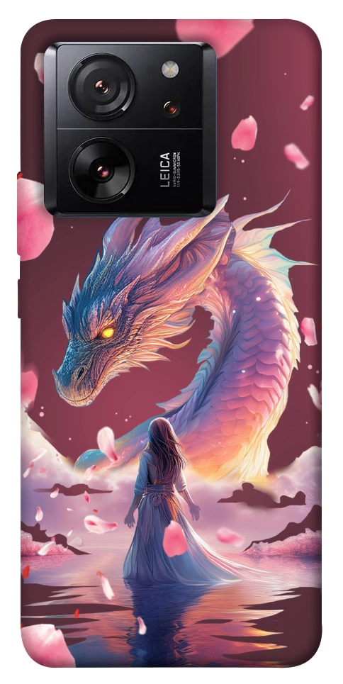 Чехол Girl and dragon для Xiaomi 13T Pro