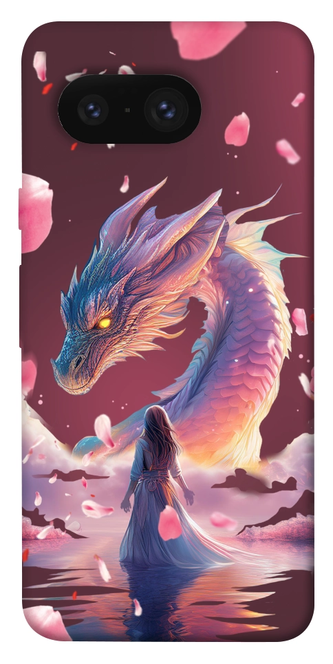 Чехол Girl and dragon для Google Pixel 8