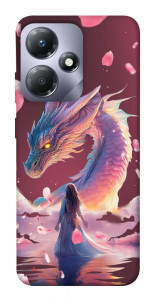 Чохол Girl and dragon для Infinix Hot 30i