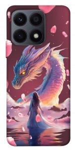 Чехол Girl and dragon для Huawei Honor X8a