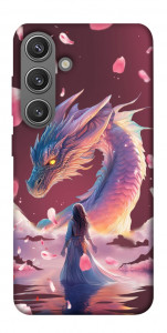 Чехол Girl and dragon для Galaxy S24