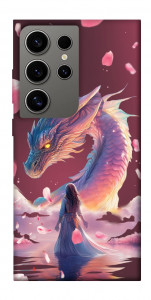 Чехол Girl and dragon для Galaxy S24 Ultra