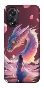 Чохол Girl and dragon для Oppo A18