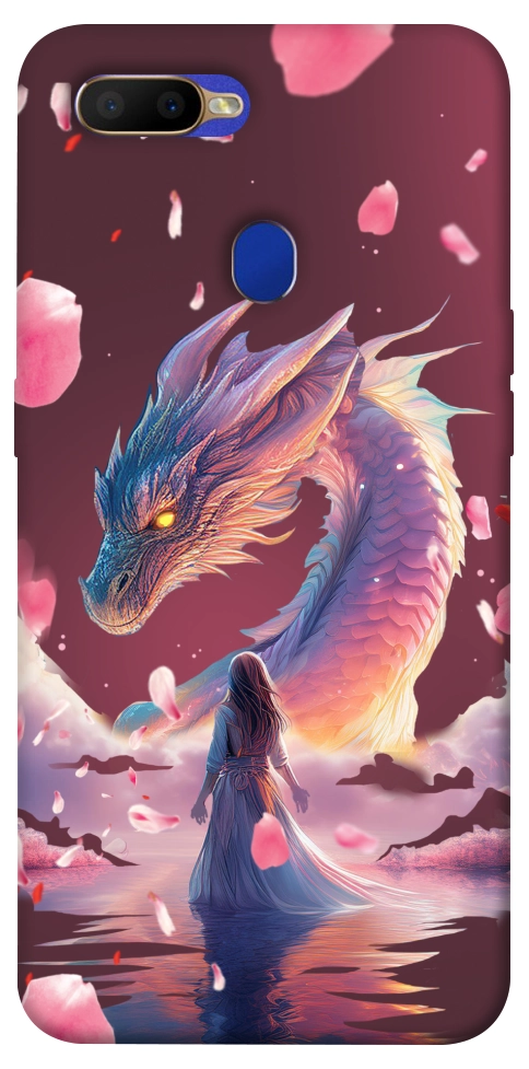 Чохол Girl and dragon для Oppo A7