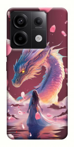 Чехол Girl and dragon для Xiaomi Redmi Note 13 Pro 4G