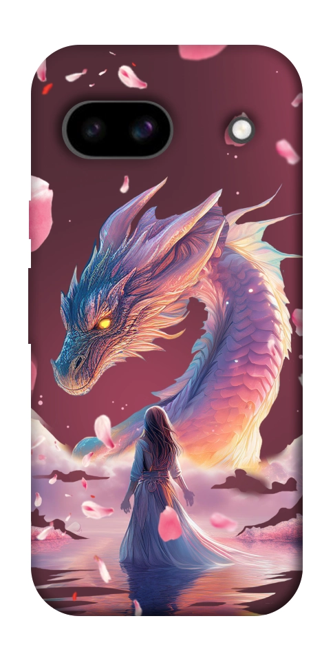 Чехол Girl and dragon для Google Pixel 8a