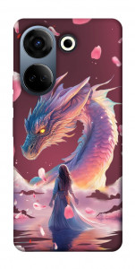 Чохол Girl and dragon для TECNO Camon 20 Pro (CK7n)