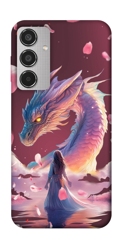 Чохол Girl and dragon для Galaxy M35 5G