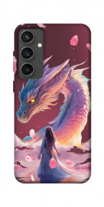 Чехол Girl and dragon для Galaxy S24 FE