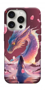 Чохол Girl and dragon для iPhone 16 Pro