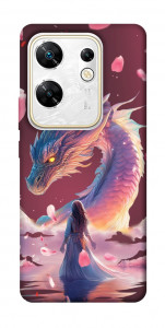 Чохол Girl and dragon для Infinix Zero 30 4G