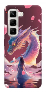 Чехол Girl and dragon для Infinix Hot 50 4G