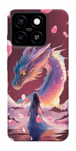 Чохол Girl and dragon для ZTE Blade A55 4G