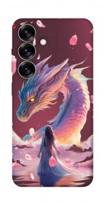 Чехол Girl and dragon для Galaxy S25