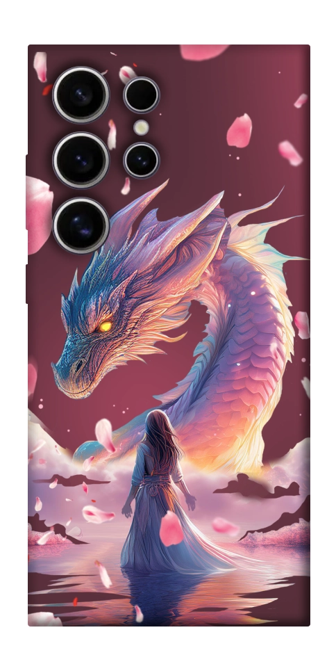 Чехол Girl and dragon для Galaxy S25 Ultra