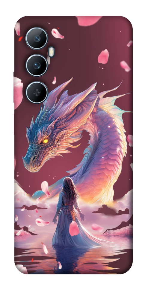 Чехол Girl and dragon для Realme C65 4G