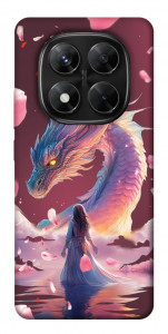 Чохол Girl and dragon для Xiaomi Redmi Note 14 Pro 5G