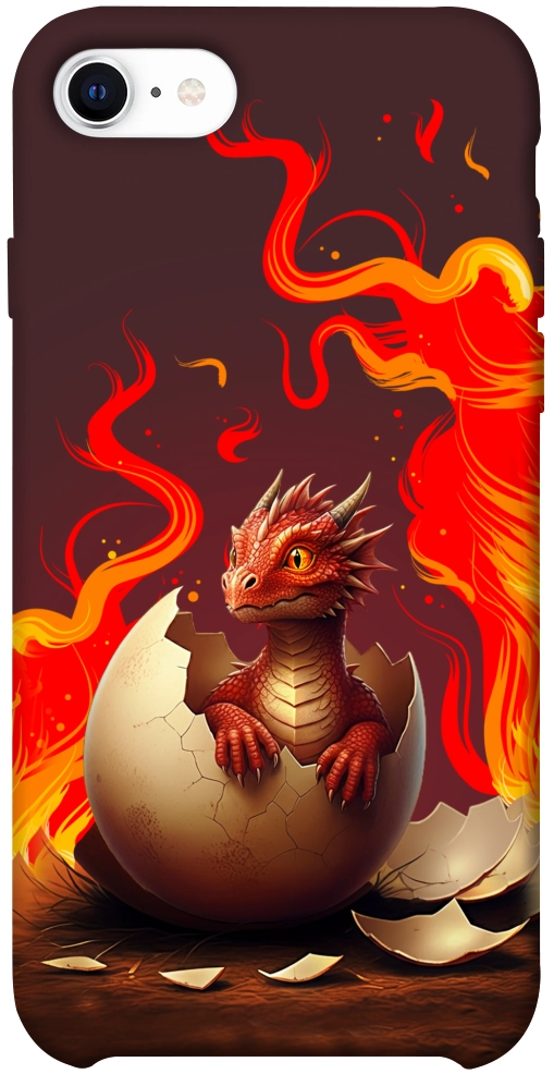 Чехол Fire dragon для iPhone SE (2020)