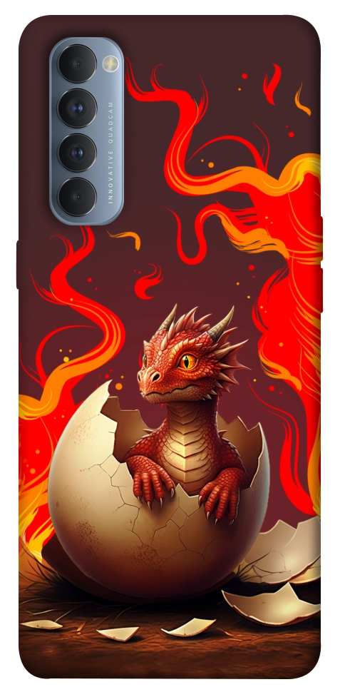 Чехол Fire dragon для Oppo Reno 4 Pro