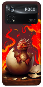 Чехол Fire dragon для Xiaomi Poco X4 Pro