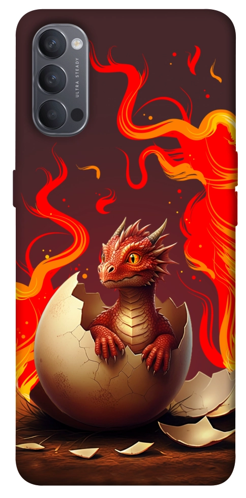 Чехол Fire dragon для Oppo Reno 4