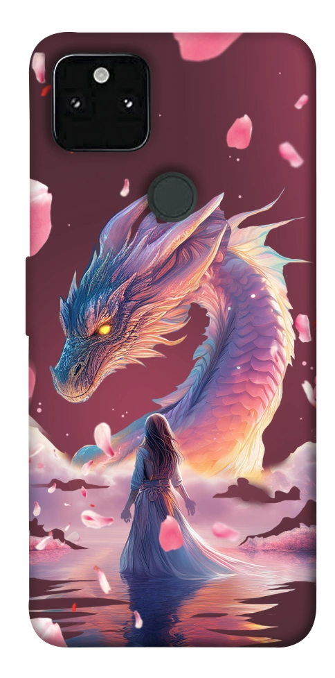 Чохол Girl and dragon для Google Pixel 5A