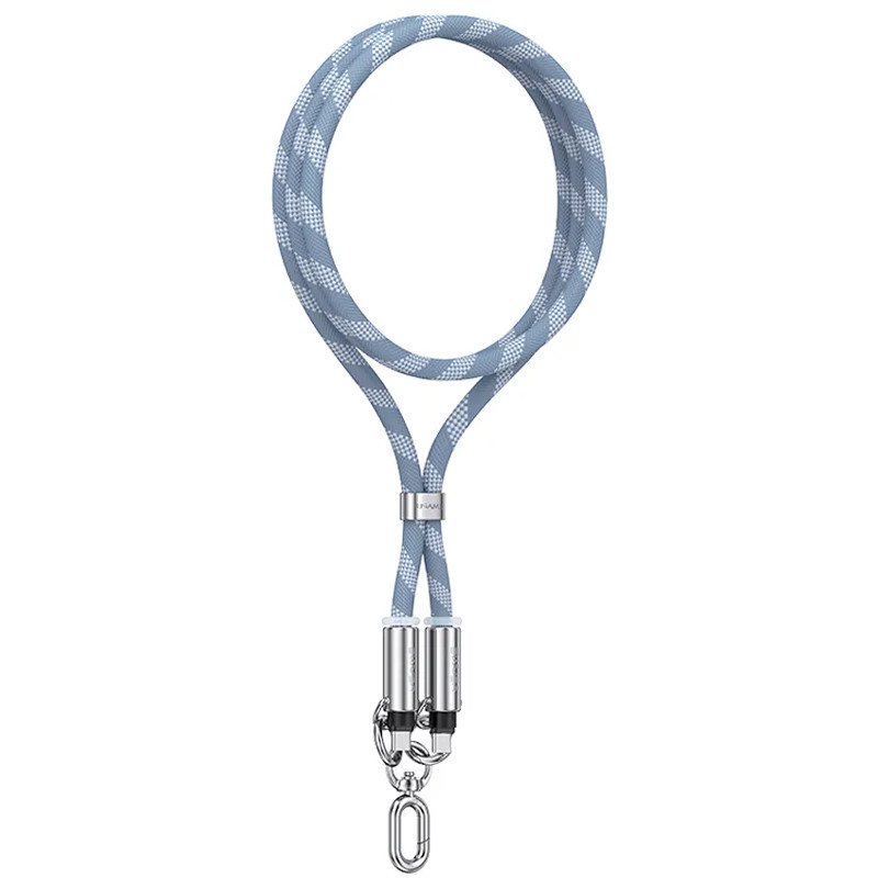 Дата кабель-шнурок Usams US-SJ745 Type-C to Type-C 60W (1.2m) (Blue)