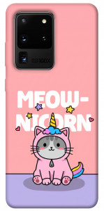 Чехол Cat unicorn для Galaxy S20 Ultra (2020)