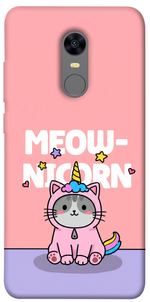 Чехол Cat unicorn для Xiaomi Redmi Note 5 (Single Camera)