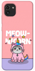 Чохол Cat unicorn для Galaxy A03