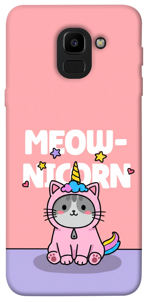 Чохол Cat unicorn для Galaxy J6 (2018)