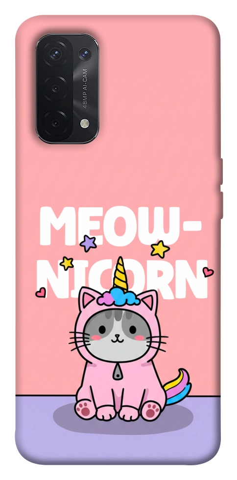 Чехол Cat unicorn для Oppo A74 5G