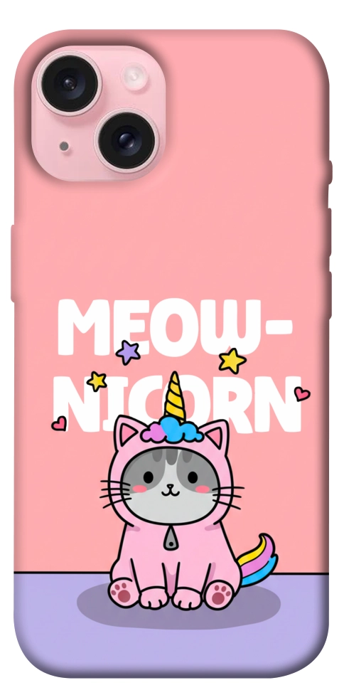 Чохол Cat unicorn для iPhone 15