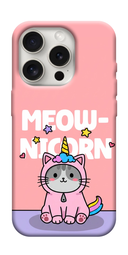 Чехол Cat unicorn для iPhone 16 Pro