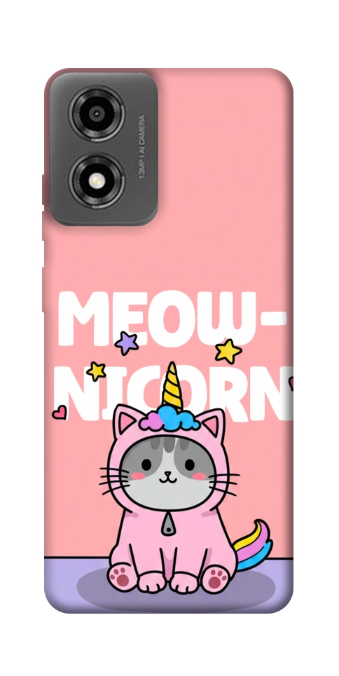 Чохол Cat unicorn для Motorola Moto E14