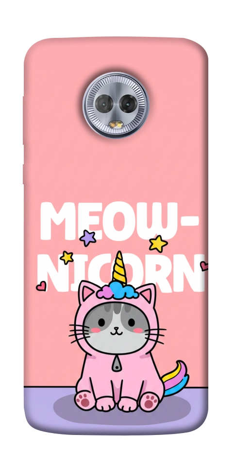 Чехол Cat unicorn для Motorola Moto G6 Plus